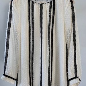 J. Crew blouse with embellished details